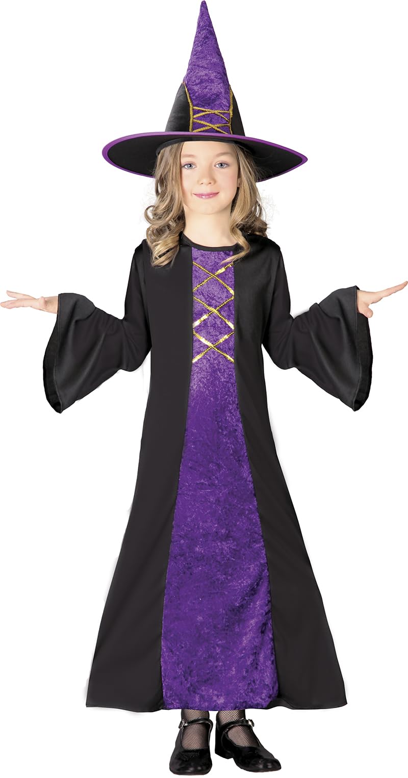 FIESTAS GUIRCA Langes Hexen Kostüm für Mädchen