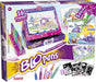 Lansay – Creative Studio BLOPENS | Drawing & Coloring Kit for Children from 5 Years | 13 Blopens Airbrush Effect Felt-Tip Pens + 16 Reusable Stencils | Manual Activity