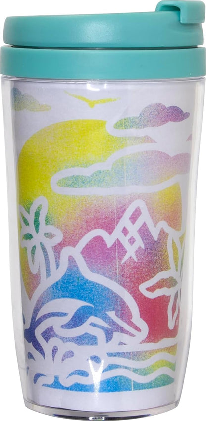 Lansay - BLOPENS X-TRA - Crea'Mok - Personaliseringsset Mok met Beker - Voor Kinderen Vanaf 6 Jaar - 8 Blopens Airbrushstiften + 9 Herbruikbare stencils + 11 Tekenvellen