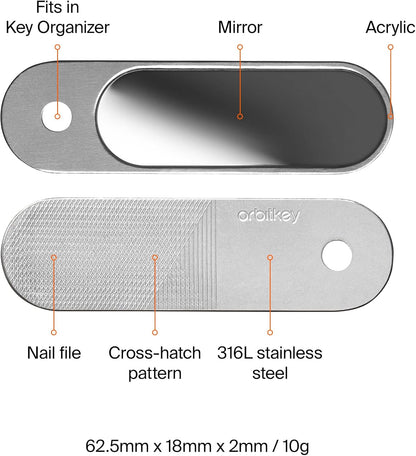 Orbitkey - Nail File & Mirror