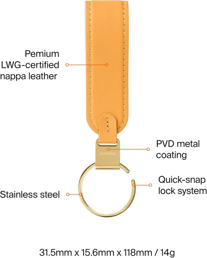 Orbitkey Sleutelhanger gesp, Oranje, Taille unique
