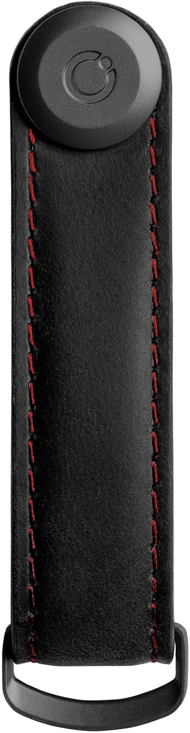 Orbitkey - Crazy Horse Leather Key Organiser - Obsidian Red