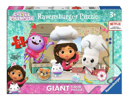 Ravensburger - Gabby's Dollhouse A Puzzle, 24 Giant Floor Collection, 24 Pieces, Puzzle for Kids, Recommended Age 3+ Years