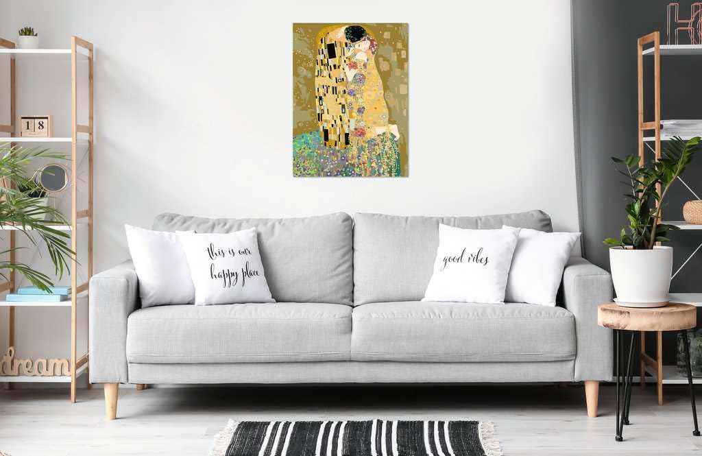 Ravensburger 23916 CreArt Numbers 23916-ART Collection: The Kiss (Klimt) Painting on Canvas from 14 Years
