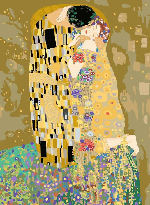 Ravensburger 23916 CreArt Numbers 23916-ART Collection: The Kiss (Klimt) Painting on Canvas from 14 Years