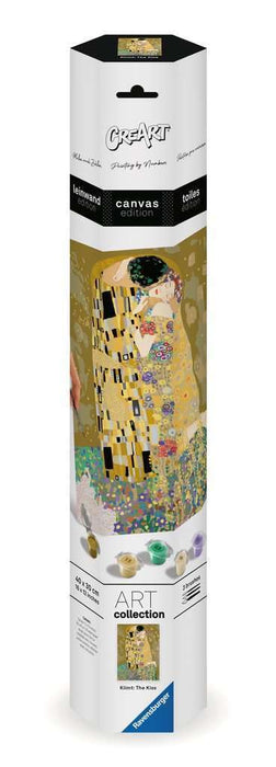 Ravensburger 23916 CreArt Numbers 23916-ART Collection: The Kiss (Klimt) Painting on Canvas from 14 Years
