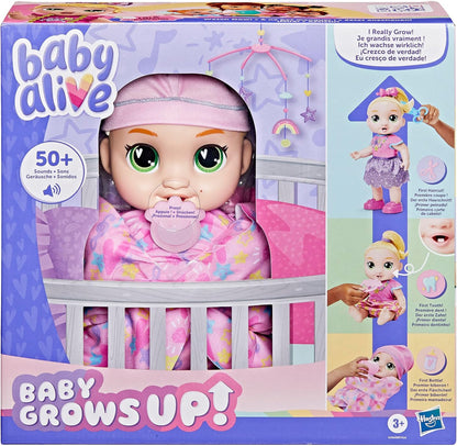 Baby Alive Baby Grows Up, LaLa GooGoo, Milestones and Baby's First Tooth, Interactive Doll for Girls and Boys Ages 3+