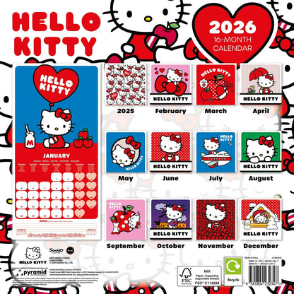 Hello Kitty  2026 Square Calendar