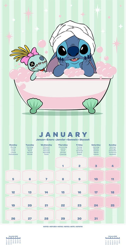 Lilo & Stitch 2026 Square Calendar