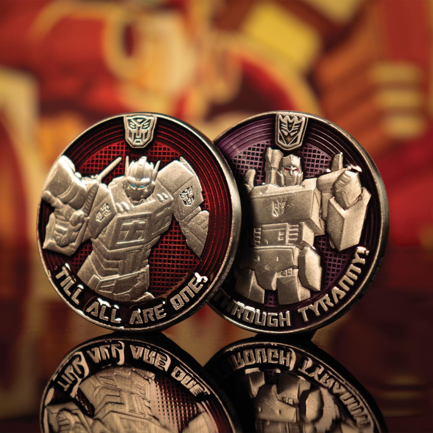 FaNaTtik Transformers G1 Autobots vs Decepticons Limited Edition Collectible Coin - Officially Licensed Merchandise - Individually numbered Item
