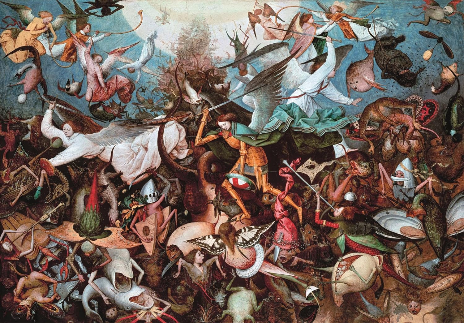 Clementoni Puzzle 1000 pieces, Museum Collection, The Fall of the Rebel, Compact Box, Puzzle for Adults 14-99, Made in Italy, 39972