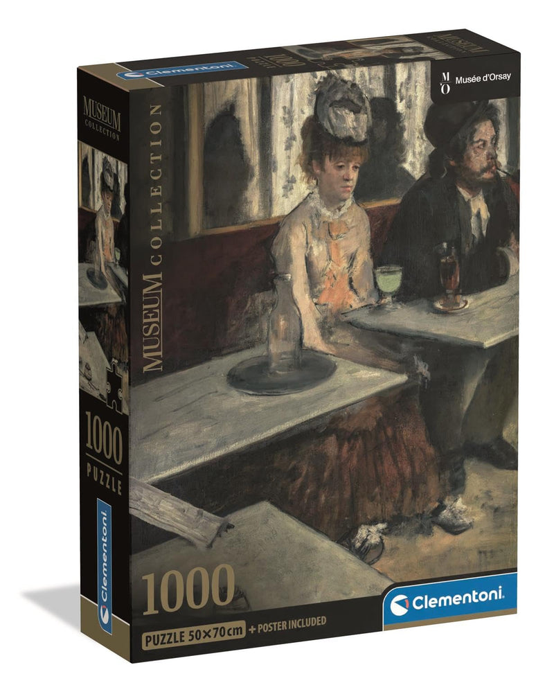 Clementoni Jigsaw Puzzle 1000 piecese Museum Collection Dans un Café, Puzzle for Adults 14-99 Years, Compact box, Made in Italy, 39974