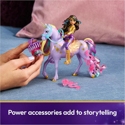 Unicorn Academy, Sophia & Wildstar Power of Friendship Set, Translucent Saddle & 2 Power Accessories, Dolls & Unicorn Toys for Girls Ages 4 and up