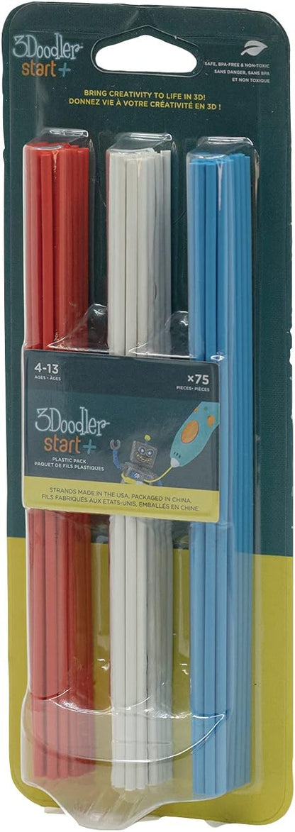 Spectron - 3Doodler Navulverpakking Start+ - Rood/Wit/Blauw