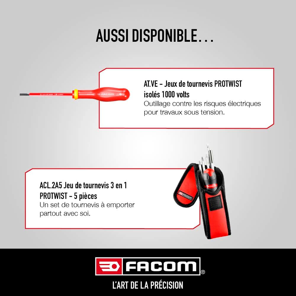 Facom Atw.J10Pb - Protwist® Screwdriver Set (10 Pcs.)