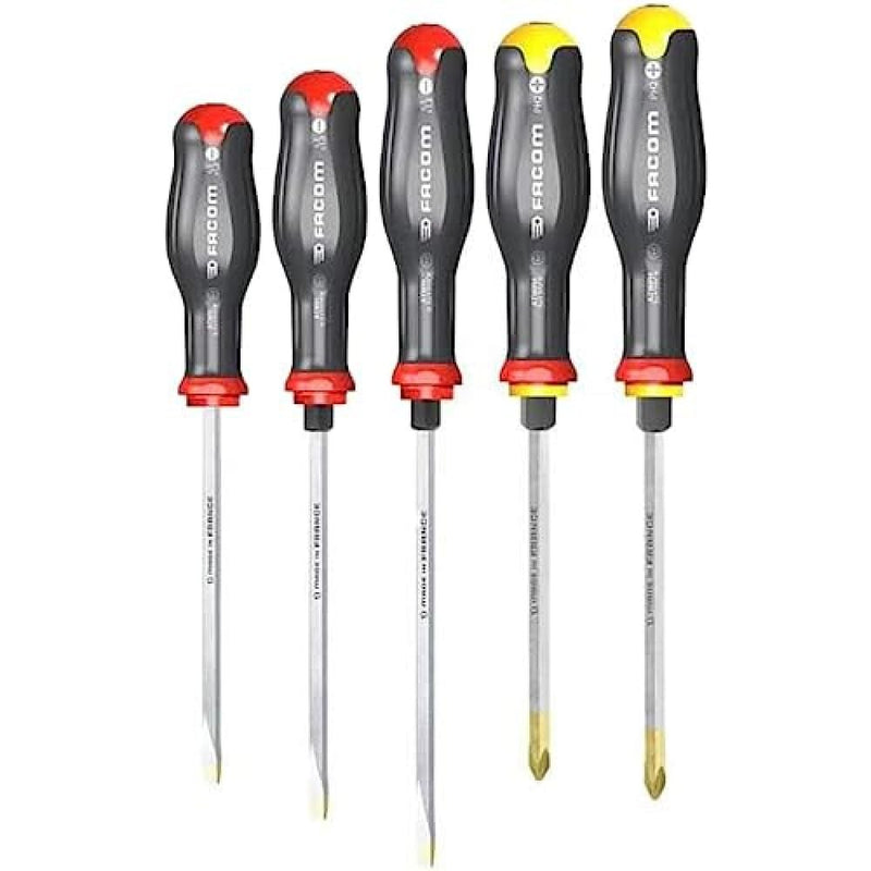 Facom Atwck.J5Pb Pro-Twist Screwdriver Set 5Pce Hammer Thru