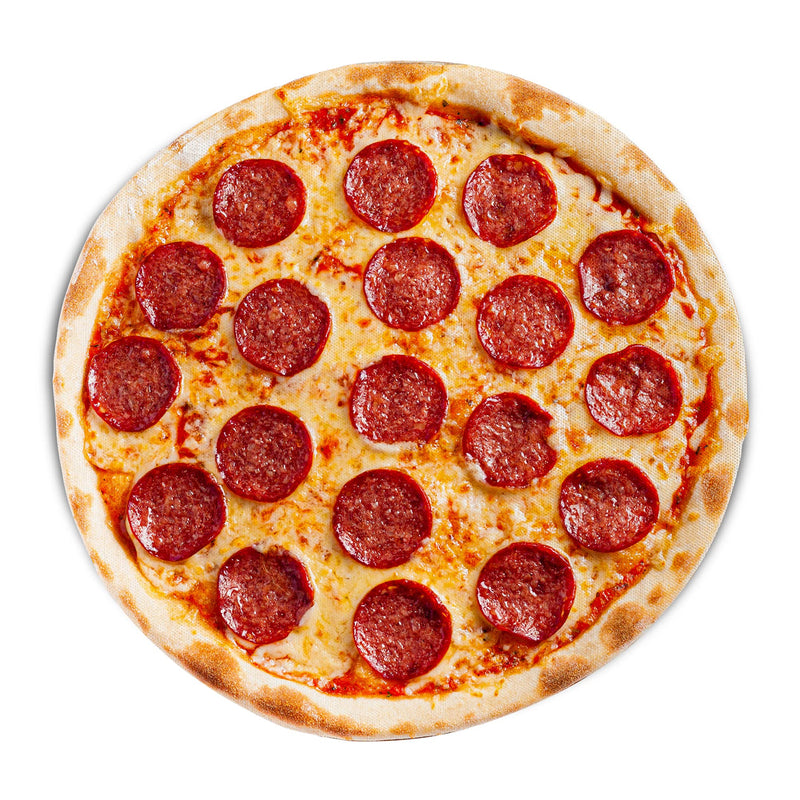 Pizza muismat van mosterd - comfortabel schuim waterdicht neopreen met antislip rubberen achterkant muismat - uniek bureau accessoires cadeau-idee voor kantoormedewerkers