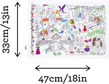 Eat Sleep Doodle - Placemat om te Kleuren - Sprookjes
