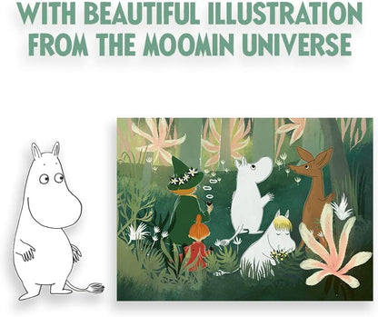 Barbo Toys - Mumins Puzzel Green Art – Mumin puzzel 1000 stukjes – puzzel voor volwassenen met illustraties uit de Mumin Tal – kleurrijke afbeeldingen van de Mumin-trol 70 cm x 50 cm