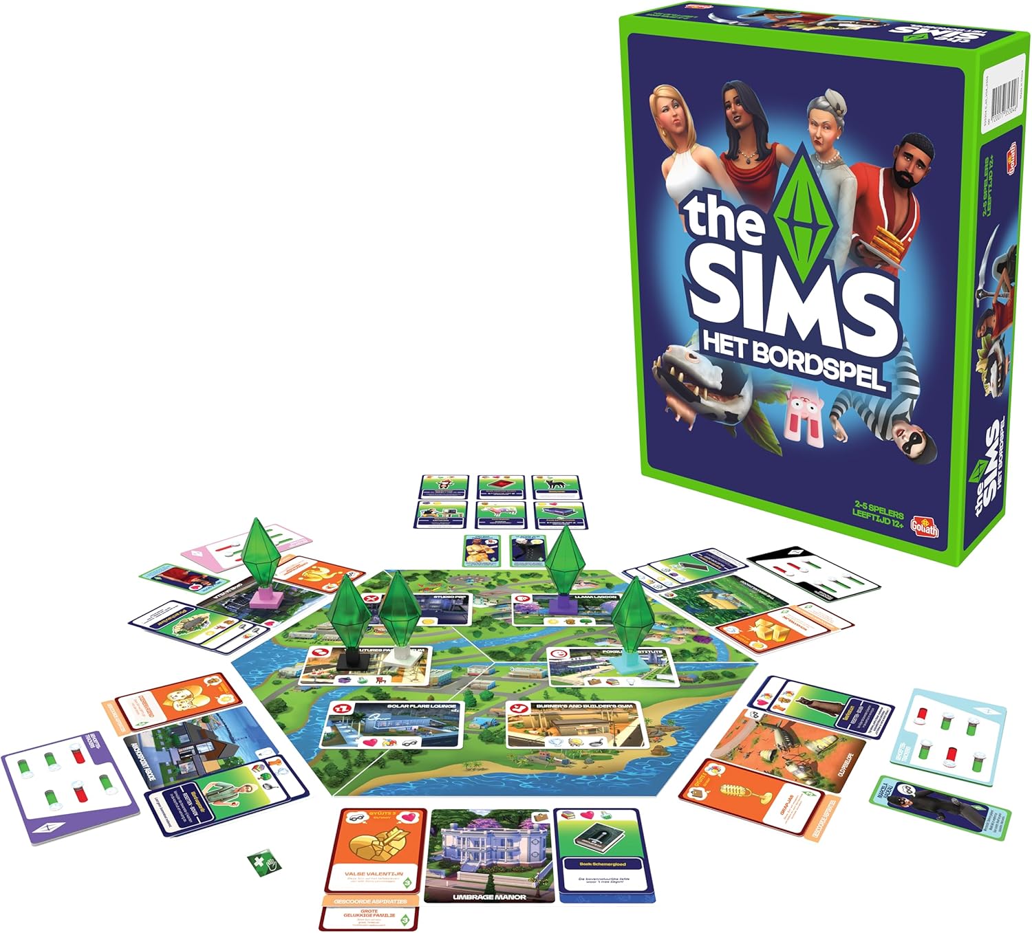 Goliath – The Sims Het Bordspel, Spel gebaseerd OP by Iconische Videospellen, Familiespel voor Kinderen vanaf 12 Jaar, Gezelschapsspel voor 2 tot en met 5 Spelers
