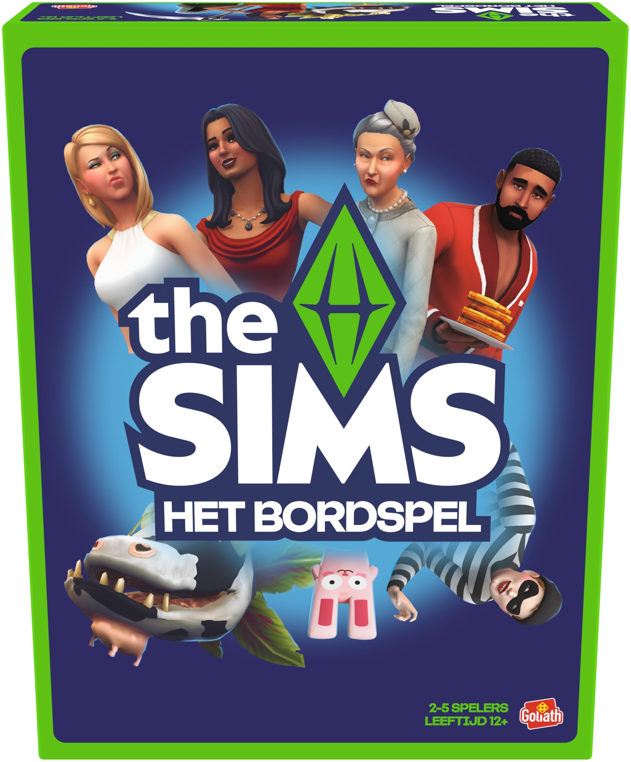 Goliath – The Sims Het Bordspel, Spel gebaseerd OP by Iconische Videospellen, Familiespel voor Kinderen vanaf 12 Jaar, Gezelschapsspel voor 2 tot en met 5 Spelers