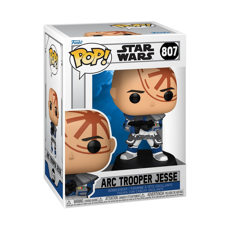 Funko Pop! Star Wars: Clone Wars - Arc Trooper Jesse - 1 Chance sur 6 D'avoir Une Variante Rare Chase - Figurine en Vinyle à Collectionner - Idée de Cadeau - Produits Officiels