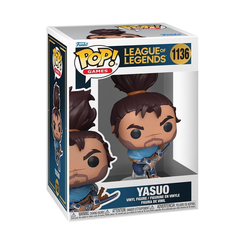 Funko Pop! Games: League of Legends - Yasuo - Vinyl-Sammelfigur - Geschenkidee - Offizielle Handelswaren - Spielzeug Für Kinder und Erwachsene - Video Games Fans - Modellfigur Für Sammler