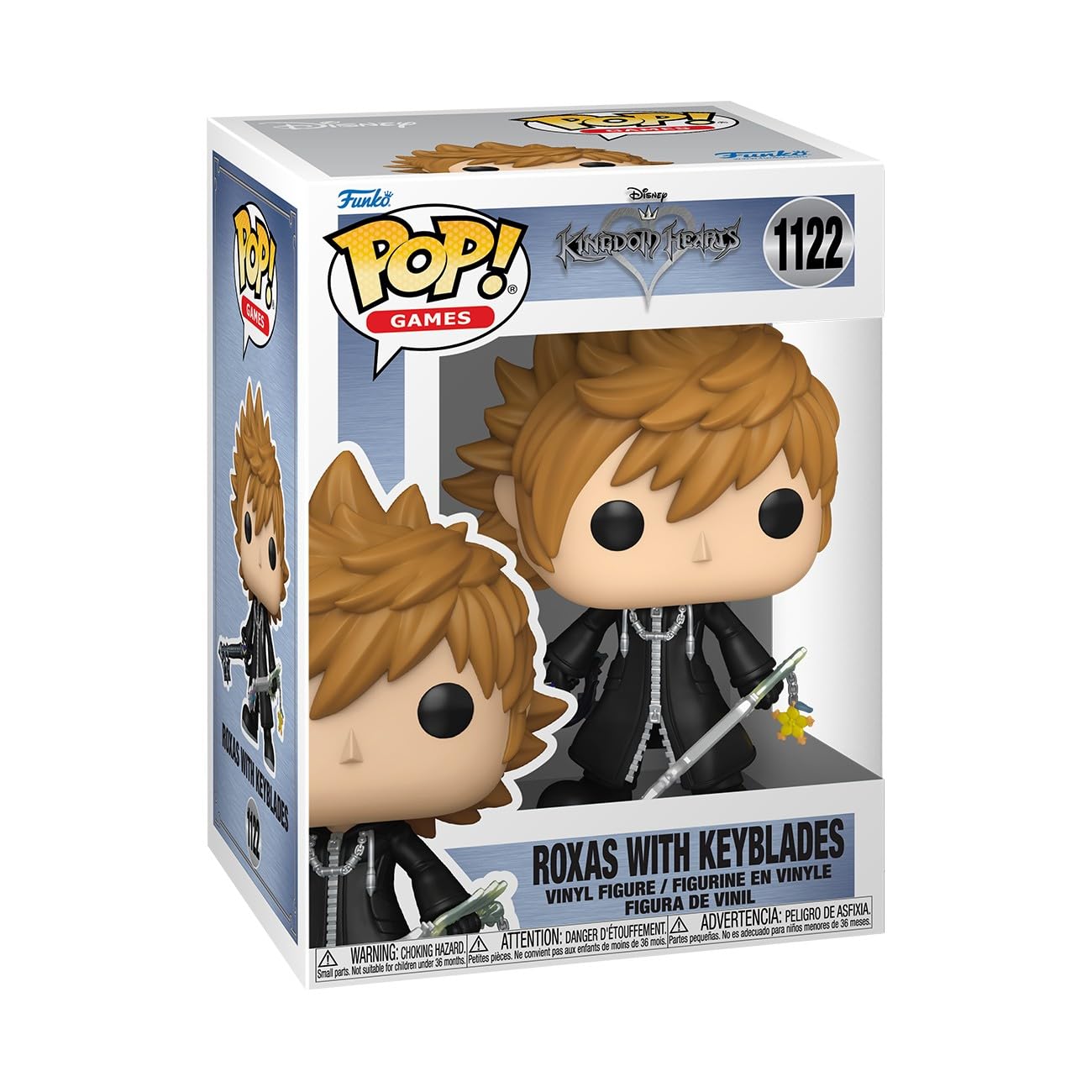 Funko Pop! Games: Kingdom Hearts - Roxas With Keyblades - Collectable Vinyl Figure - Gift Idea - Official Merchandise - Toys for Kids & Adults - Movies Fans - Model Figure for Collectors and Display