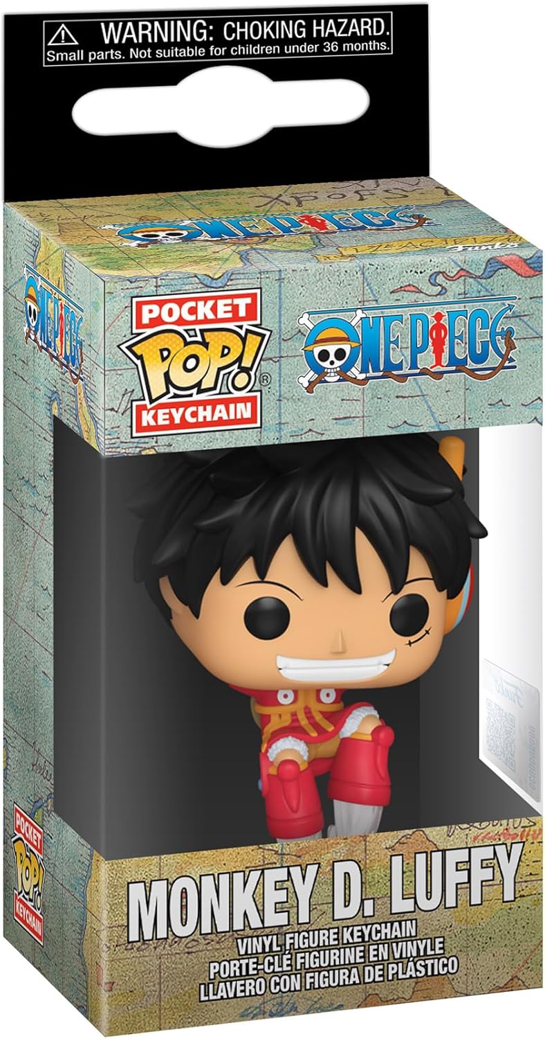 Funko Pop! Keychain: One Piece 1- Monkey D. Luffy - (Egghead) Novelty Keyring - Collectable Mini Figure - Stocking Filler - Gift Idea - Official Merchandise - Anime Fans - Backpack Decor