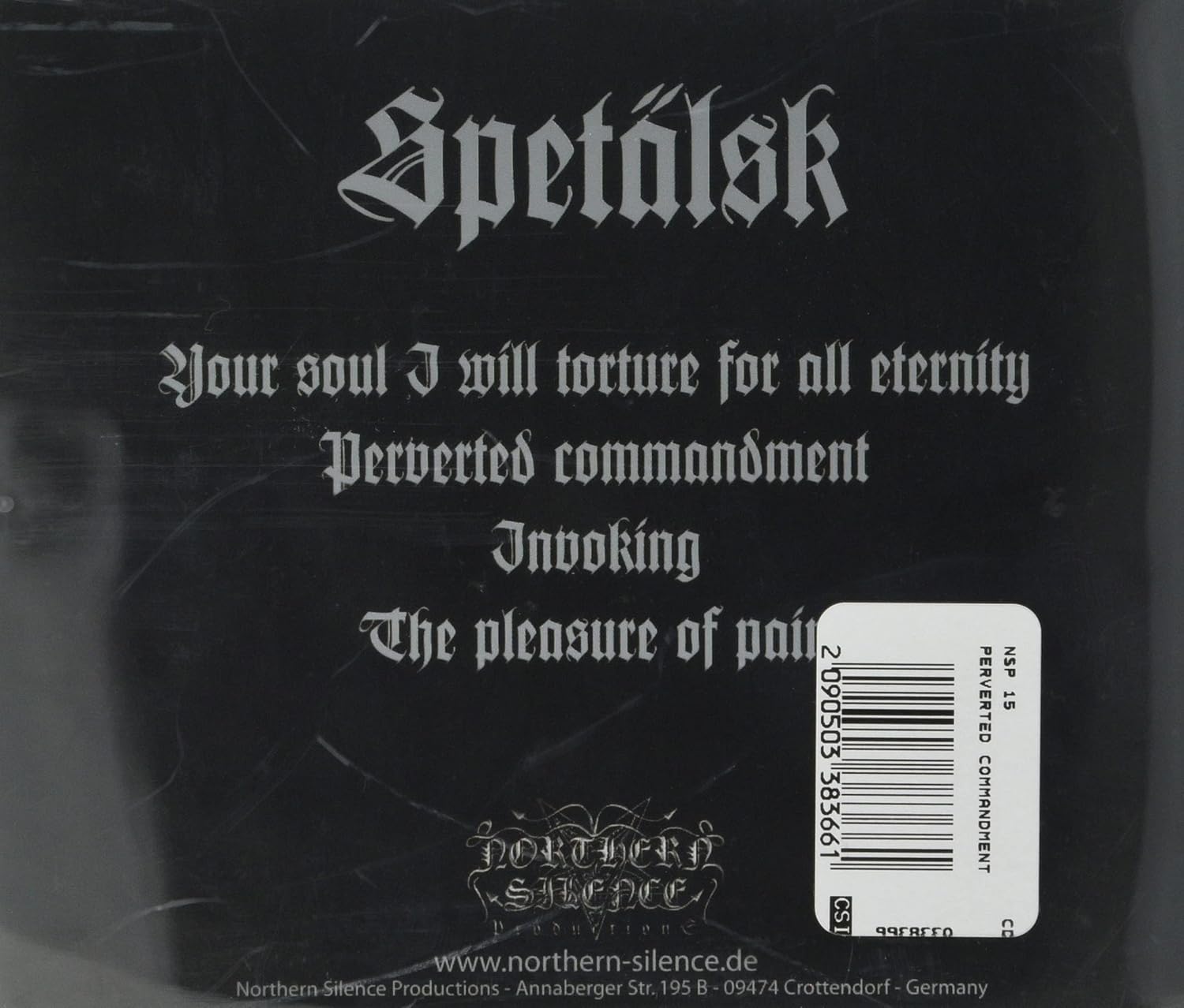 Spetalsk - Perverted Commandment (Cd)