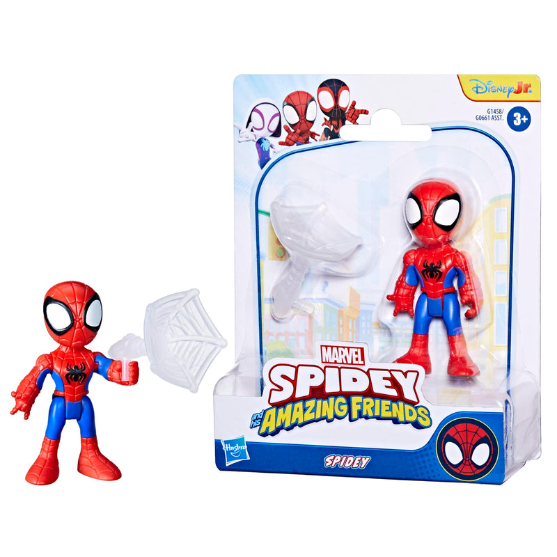 SPIDEY AND HIS AMAZING FRIENDS Marvel Spidey Toy with Accessory, Rot, Blau, Grün