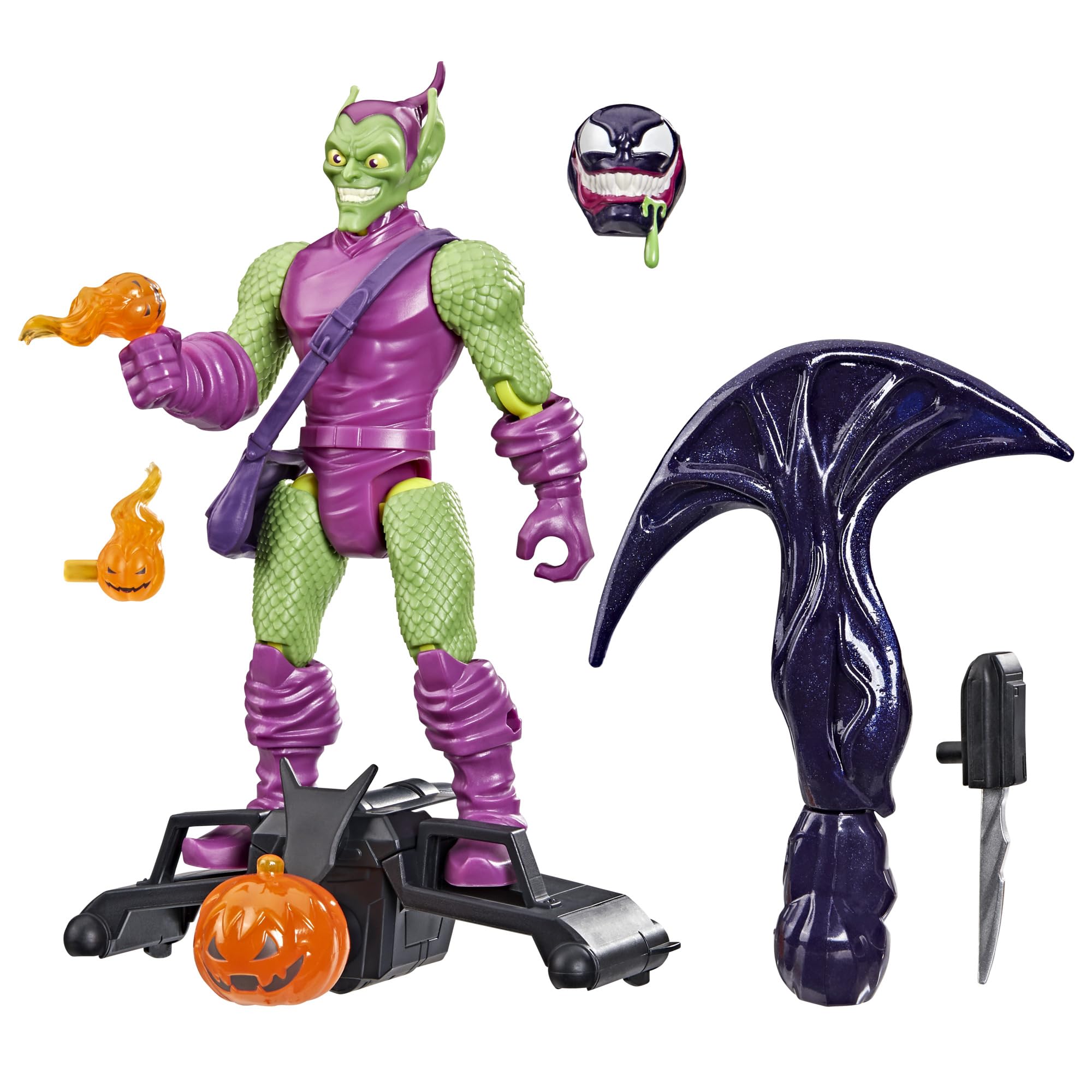 MixMashers Marvel Green Goblin Custom Spider-Man Mix-And-Match Deluxe Action Figure & Accessories, 12-cm-scale (5 inch) Super Hero Toys, Ages 4+