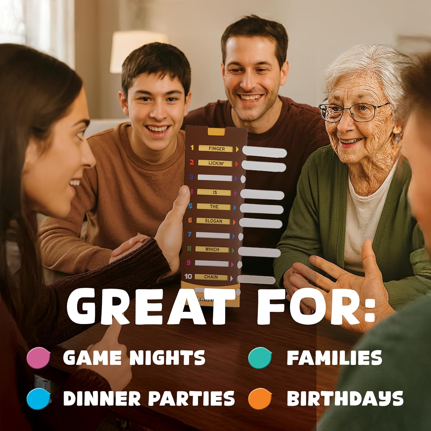 In A Nutshell - Slide & Guess Word Game | Must-have Birthday Present & Stocking Filler | Family Party & Board Game for Game Nights for Adults, Kids 10+, Teens, Families