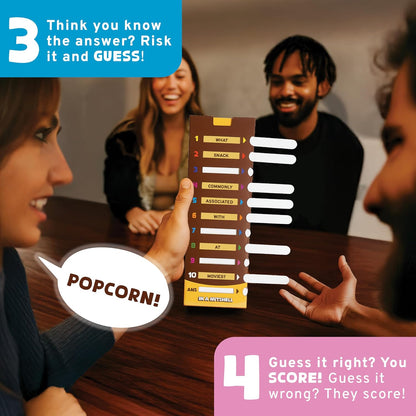 In A Nutshell - Slide & Guess Word Game | Must-have Birthday Present & Stocking Filler | Family Party & Board Game for Game Nights for Adults, Kids 10+, Teens, Families