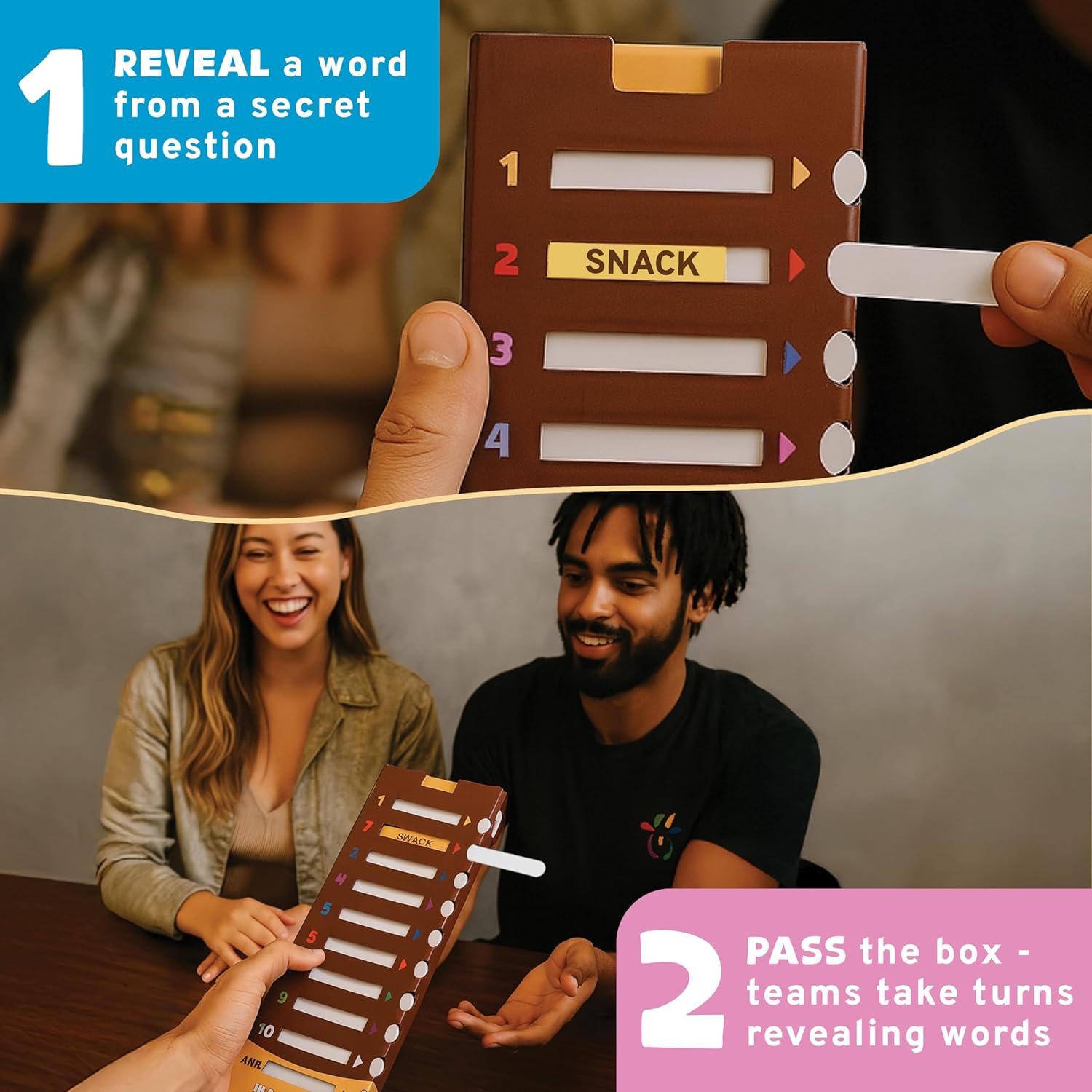 In A Nutshell - Slide & Guess Word Game | Must-have Birthday Present & Stocking Filler | Family Party & Board Game for Game Nights for Adults, Kids 10+, Teens, Families