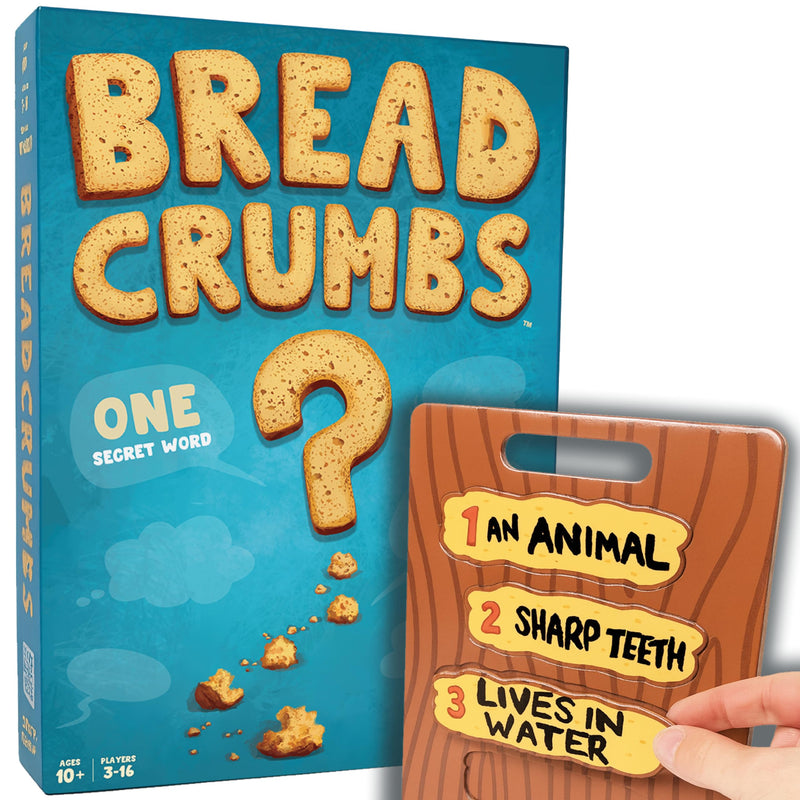 Breadcrumbs - Secret Clue Guessing Game | Family Party Word Board Game for Adults, Kids 10+, Teens, Families | 3-16 players, Ages 10+