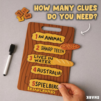 Breadcrumbs - Secret Clue Guessing Game | Family Party Word Board Game for Adults, Kids 10+, Teens, Families | 3-16 players, Ages 10+