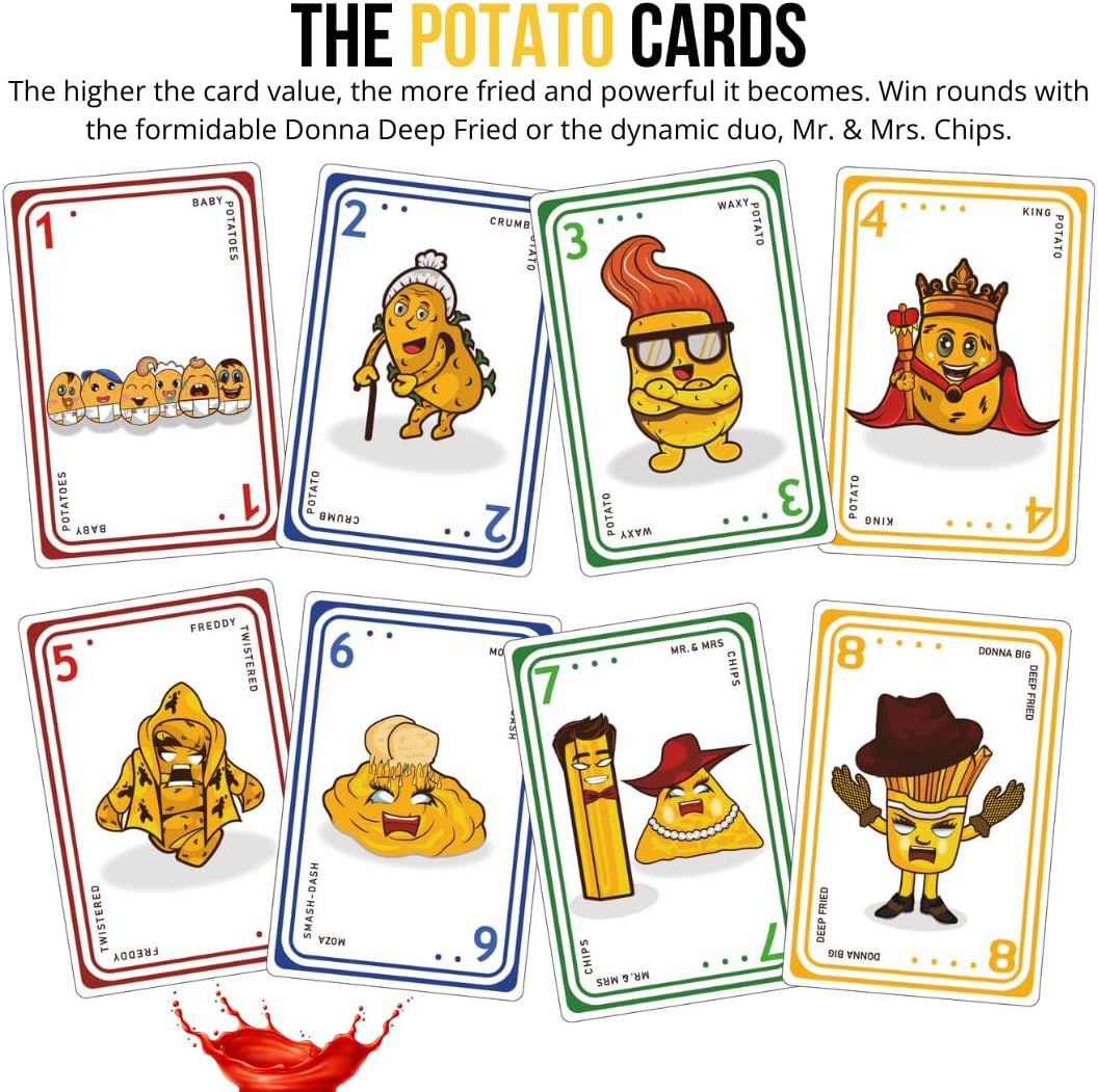 Fried Potatoes: Original Edition – Fast-Paced Card Game | 2-6 Players | Ages 7+ | 20-40 Min | Strategy & Replayable Fun for Friends & Family Game Nights