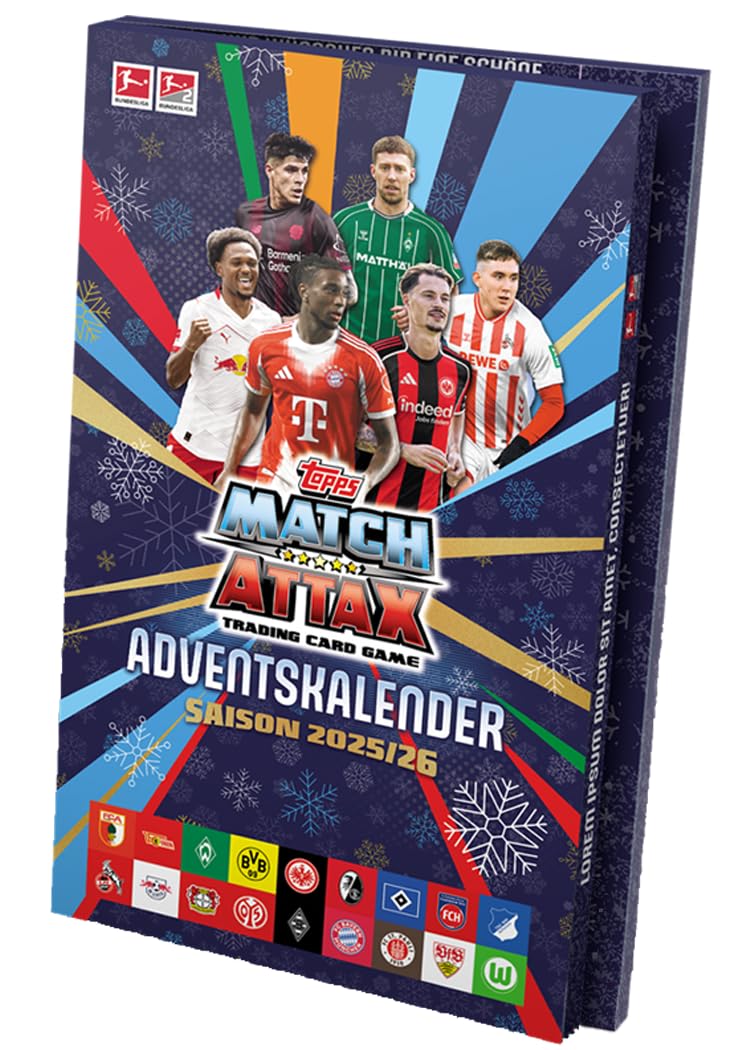 Bundesliga Match Attax Trading Cards 2025/26 Advent Calendar