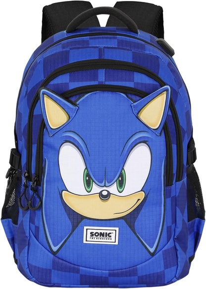 Sega-Sonic Sight-Plus Running Backpack, Blue, 34 x 46 cm, Capacity 32 L