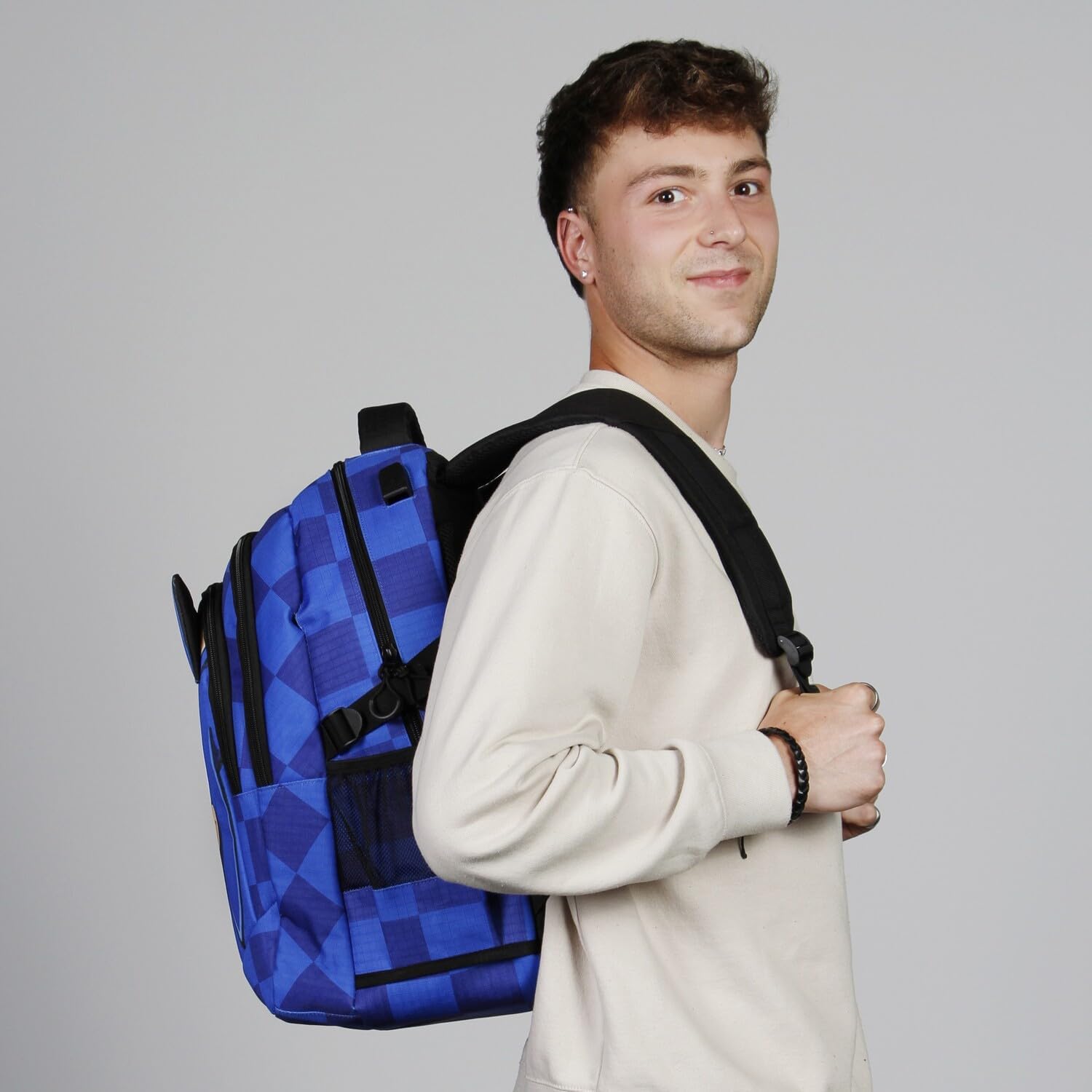Sega-Sonic Sight-Plus Running Backpack, Blue, 34 x 46 cm, Capacity 32 L