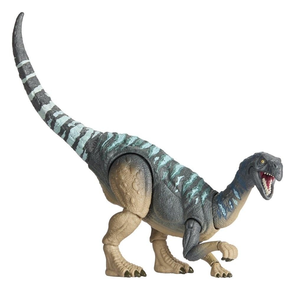 Mattel Jurassic World Hammond Collection Dinosaur Action Figure Mussaurus, Premium Design with Realistic Eyes, 15 Articulated Joints & Extra Feet, JKM89