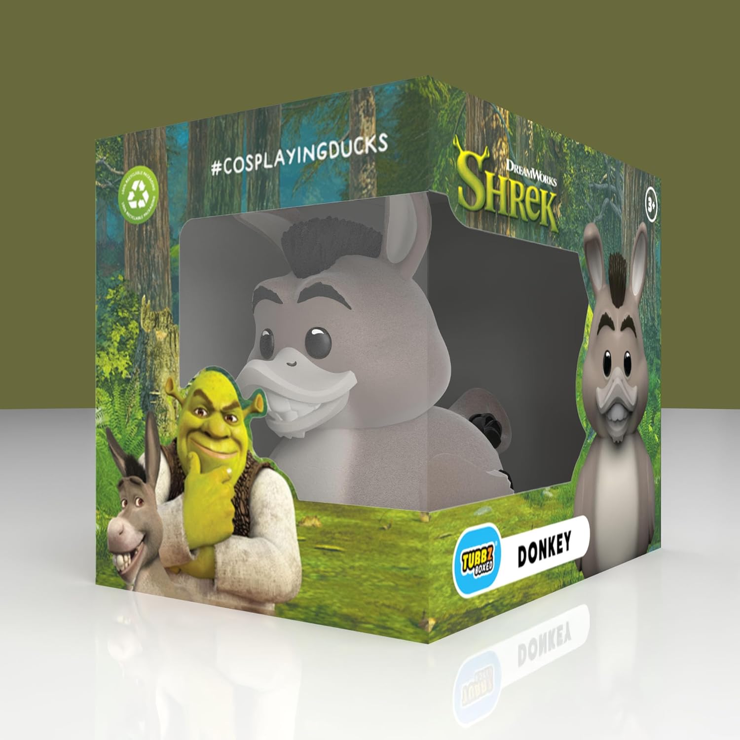 TUBBZ Boxed Edition: Shrek - Donkey Cosplaying Rubber Duck Vinyl Figure