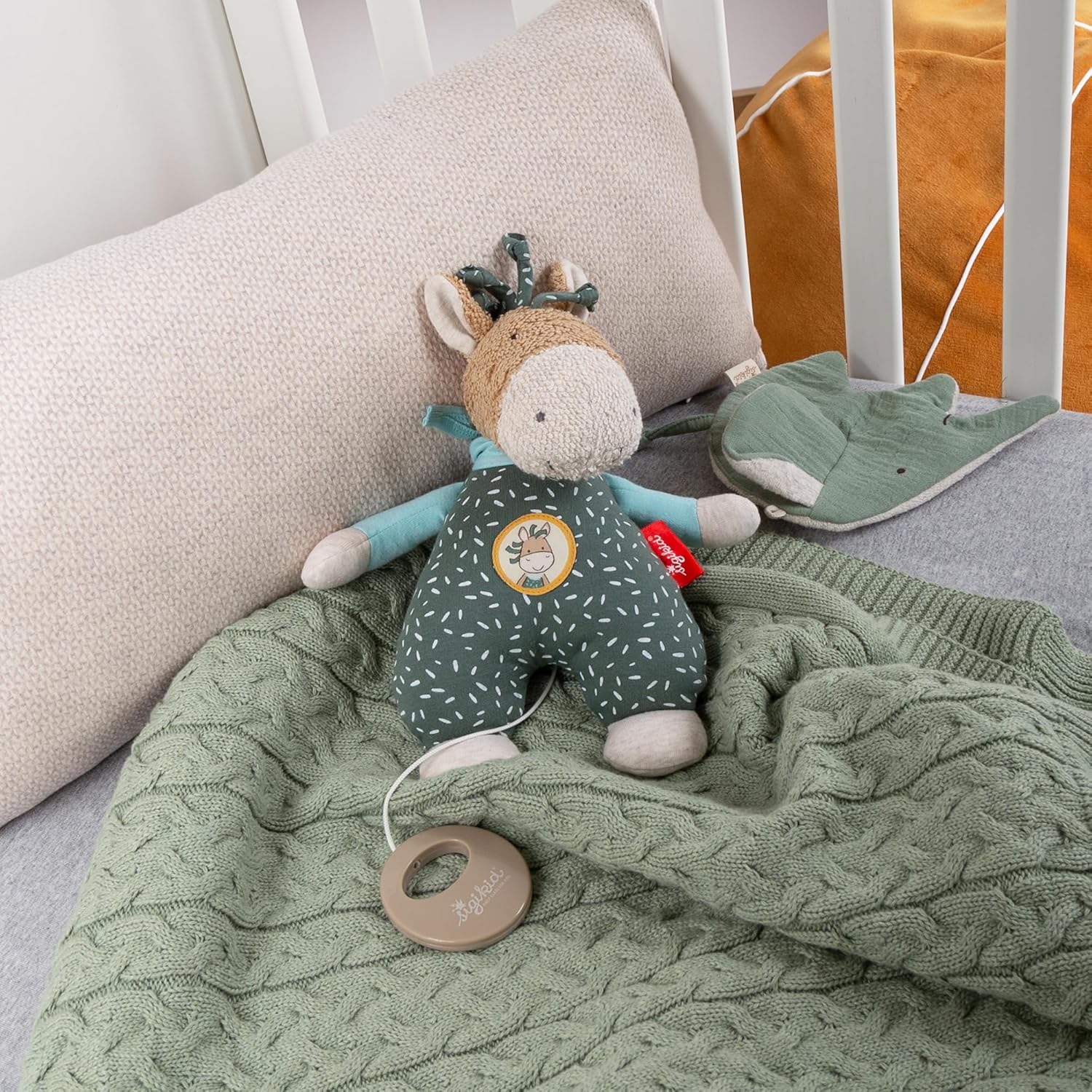 SIGIKID 39826 Spieluhr Pony Wiwi Wiah, yellow für Mädchen und Jungen von 0 bis 36 Monaten