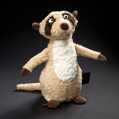 sigikid Pluche dier Muru Muru, BeastsTown voor kinderen en volwassenen, om te verzamelen, cadeau te geven, spelen, knuffelen, beige/wit/stokstaartjes