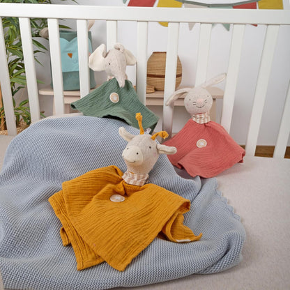 Knuffeldoek Muslin - Olifant