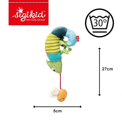 SIGIKID 41056 Anhänger Chamäleon Baby Activity On Tour Mädchen und Jungen Babyspielzeug empfohlen ab Geburt mehrfarbig