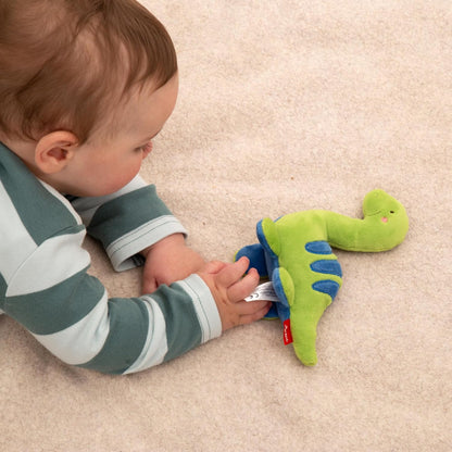 SIGIKID 42300 Piep Dino Red Stars Meisjes en Jongens Babyspeelgoed Aanbevolen vanaf de geboorte