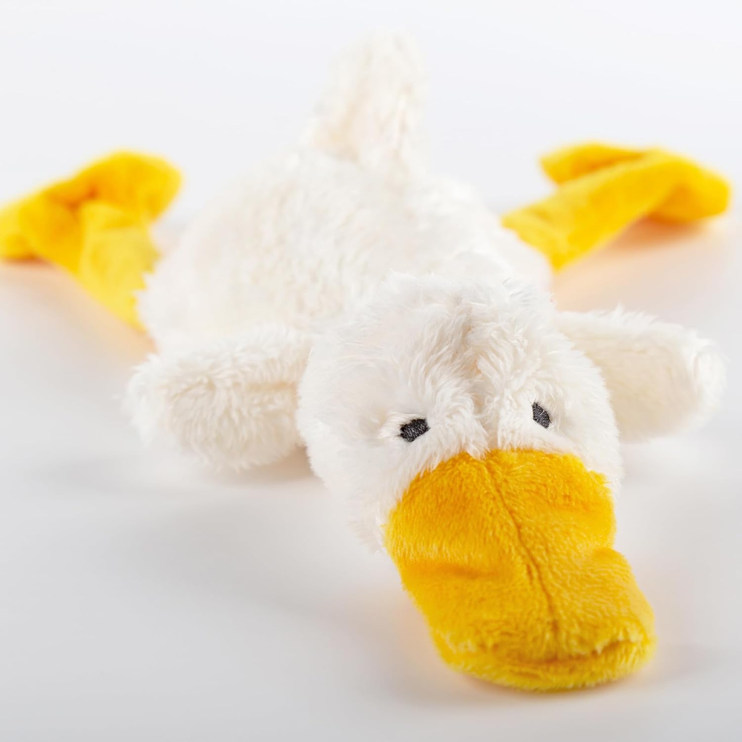 SIGIKID 42594 Mini Ente Cuddly Gadgets Mädchen und Jungen Babyspielzeug empfohlen ab Geburt weiß/gelb