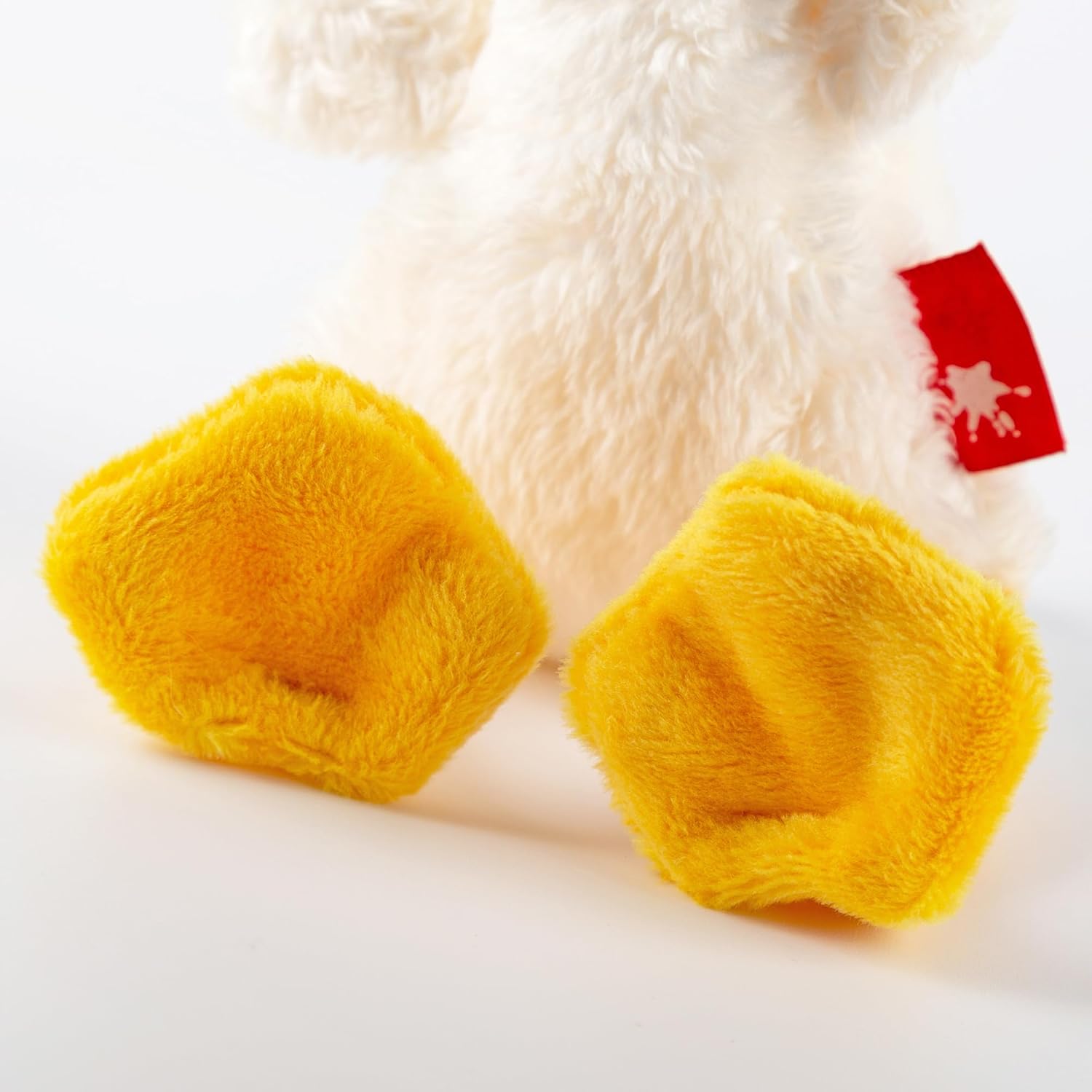SIGIKID 42594 Mini Ente Cuddly Gadgets Mädchen und Jungen Babyspielzeug empfohlen ab Geburt weiß/gelb